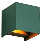 Vonkajšie nástenné svietidlo tmavozelené vrátane LED IP54 - Edwin