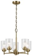 Kichler KL-WINSLOW5-NBR - Luster na reťazi WINSLOW 5xE27/60W/230V mosadz