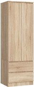 Šatníková skriňa Star 60 cm dub sonoma