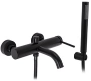 Rea Spot, vaňová batéria s ručnou sprchovou súpravou, čierna matná, REA-B2080
