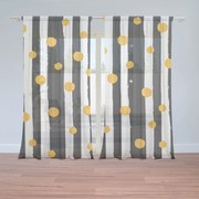 Sablio Záclony Pruhy a bodky: 2ks 150x250cm