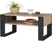 Konferenčný stolík DOMI, dub sonoma/čierna