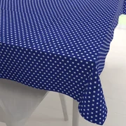 Biante Bavlnený obdĺžnikový obrus Sandra SA-352 Biele hviezdičky na modrom 50x100 cm