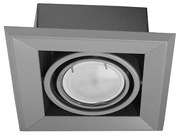 Podhľadové svietidlo Blocco, 1x sivé kovové tienidlo, (možnosť polohovania), gre