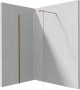 Deante Sprchová zastena Walk-in Prizma - KTJ C32P 120 cm, bronz kartáčovaná - bez vaničky