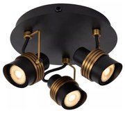 Lucide 34944/13/30 - Bodové svietidlo TUNDRAN 3xGU10/5W/230V čierna