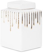 KERAMICKÁ VÁZA 14X14X28 CM BIELA