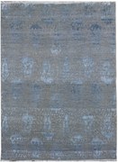 Ručne viazaný kusový koberec Diamond DC-EKT 10 Silver / blue, 180x275, modrá, chodba / predsieň, Diamond Carpets India