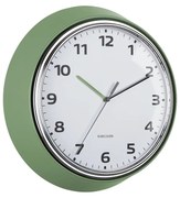 Karlsson 6006GR dizajnové nástenné hodiny zelená,pr. 34 cm