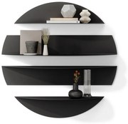 Čierne kovové police v súprave 4 ks 76 cm Solis – Umbra