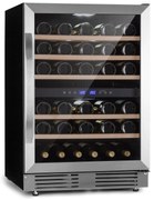 Klarstein Vinovilla 50 Duo, dvojzónová vinotéka, 53 l, 17 fliaš, 3-farebné LED osvetlenie, sklenené dvere