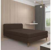 Čalúnená válenda BRISBANE 110x200 cm hnedá