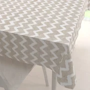 Biante Dekoračný obdĺžnikový obrus Porto PRT-006 Režný cik-cak 50x100 cm