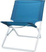 Plážové skladacie kreslo, modrá