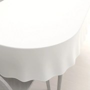 Biante Dekoračný oválny obrus Rongo RG-032 Krémový biely 100x140 cm