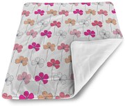 Sablio Deka pre bábätko Ružové kvietie - 80x100 cm