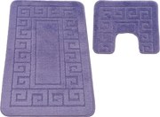 DY Kúpeľňová sada koberčekov s výrezom Montana Ethnic - fialová