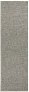 BT Carpet, Behúň Nature 104269 Grey / Anthracite – na von aj na doma, 80x250, šedá, chodba / predsieň