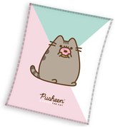 Detská mikroplyšová deka 150 x 200 cm - Mačička Pusheen Pampúšik