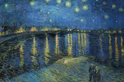 Plagát, Obraz - Starry Night over the Rhone, Vincent van Gogh