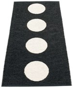 Čierno-biely vnútorný a vonkajší behúň 70x150 cm Vera Black – Pappelina