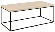 Konferenční stolek Barossa 110 cm travertin/černý