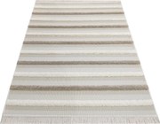 DY Krémový pruhovaný koberec Deli 03 Rozmer: 120x170 cm
