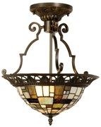 Svietidlo Tiffany stropné JASPER Ø37