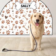 PIPPER. Ochranná textilná nálepka na stenu - Oblúk - Labky Veľkosť: 120x96cm, Motív: s menom