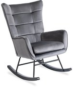 Hojdacie relaxačné kreslo JACKSON, sivá