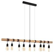 Eglo 182429 - Závesný luster na lanku TOWNSHEND 9xE27/60W/230V