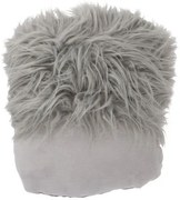 Šedý vankúš na nohy Faux grey - 45 * 40 cm