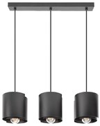 Závesné svietidlo HUGO čierne 2961/Z-B-3 LW3