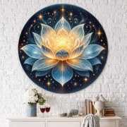 DUBLEZ | Okrúhly obraz z dreva - Lotos