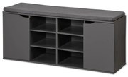 Kesper 15919 Botník s podsedákom, sivá, 103 x 48 x 30,5 cm