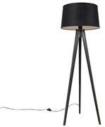 Trojnožka čierna s tienidlom z ľanu čierna 45 cm - Tripod Classic