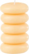 Stĺpcová sviečka MACARON 11,5 cm svetložltá