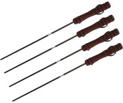 Chrómované ihlice na opekanie,BBQ 40 cm, 4 ks