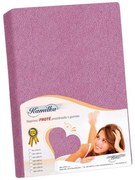 Bellatex Froté prestieradlo Kamilka tmavo fialová, 140 x 200 cm