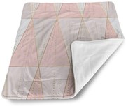 Sablio Deka pre bábätko Ružovo-šedé ihlany - 80x100 cm