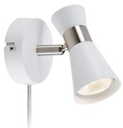 Markslöjd 108627- Nástenné bodové svietidlo FOLIE 1xGU10/7W/230V biela/matný chróm