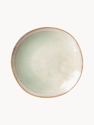 Ručne vyrobené raňajkové taniere's reaktívnou glazúrou 70's, 2 ks