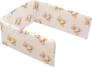 Mantinel do postieľky New Baby Love Teddy Bear beige