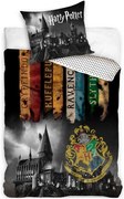 Bavlnené posteľné obliečky Harry Potter - motív Noc v Rokforte - 100% bavlna - 70 x 90 cm + 140 x 200 cm