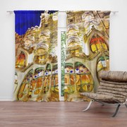 Sablio Závěs Barcelona Gaudi Casa Batllo 1: 2ks 140x250cm