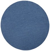 DOPREDAJ: 140x140 (priemer) kruh cm Kusový koberec Twin-Wendeteppiche 103100 blue cream kruh - na von aj na doma, 140x140 (priemer) kruh, modrá, chodba / predsieň, Hanse Home