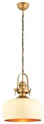 Závesné svietidlo na lanku MONZA 1xE27/40W/230V pr. 30 cm krémové/bronzové