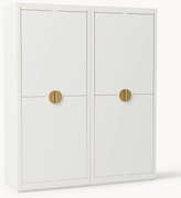 Modulárna šatníková skriňa's krídlovými dverami Denise, Š 200 cm, rôzne možnosti