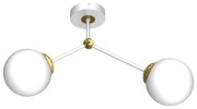 Prisadený luster JOY 2xE14/40W/230V biela/zlatá