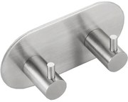 Sapho Sapho, Dvojháčik samolepiaci, guľatý, brúsená nerez, 32202